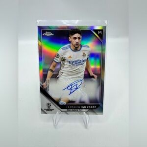 Federico Valverde Topps Chrome No. CA-FV Auto Silver Refractor Pack Fresh